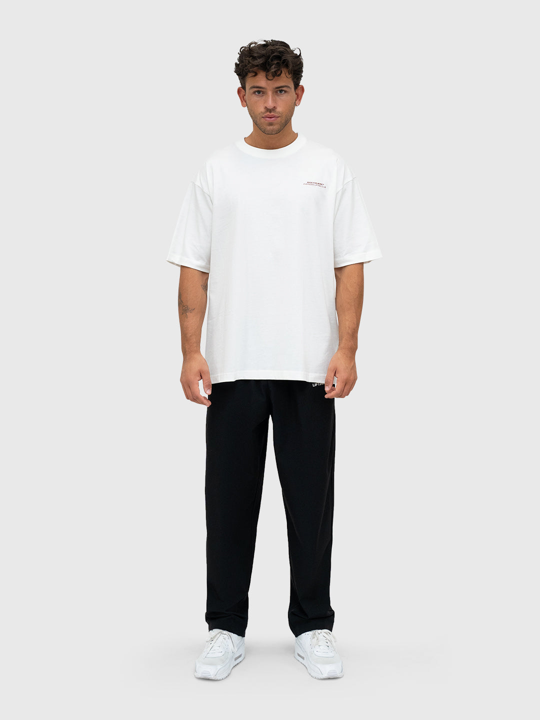 Consistency Box Tee 2.0 - Cream/Burgundy