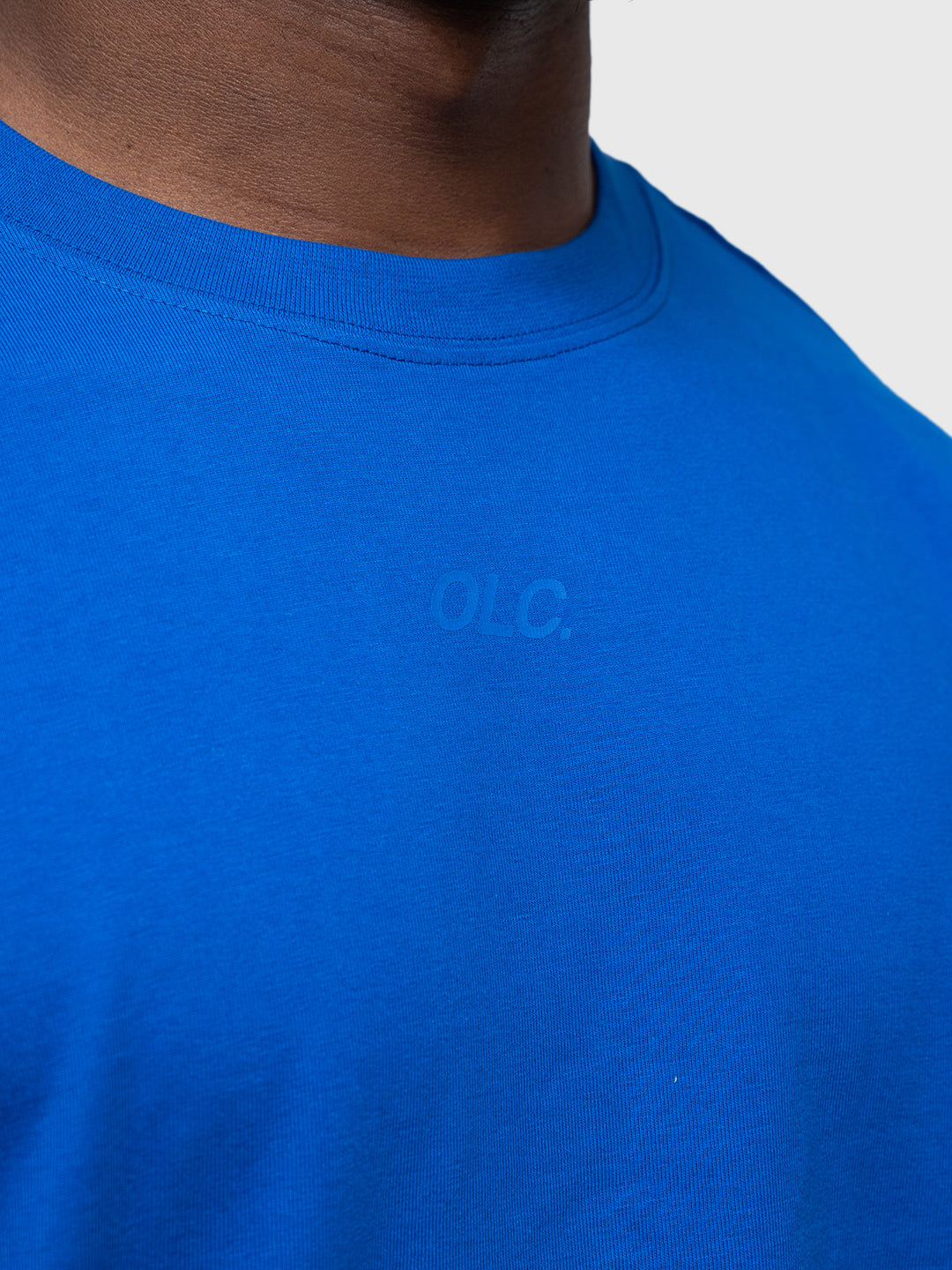 Logo Heavyweight Box Tee - King Blue/White