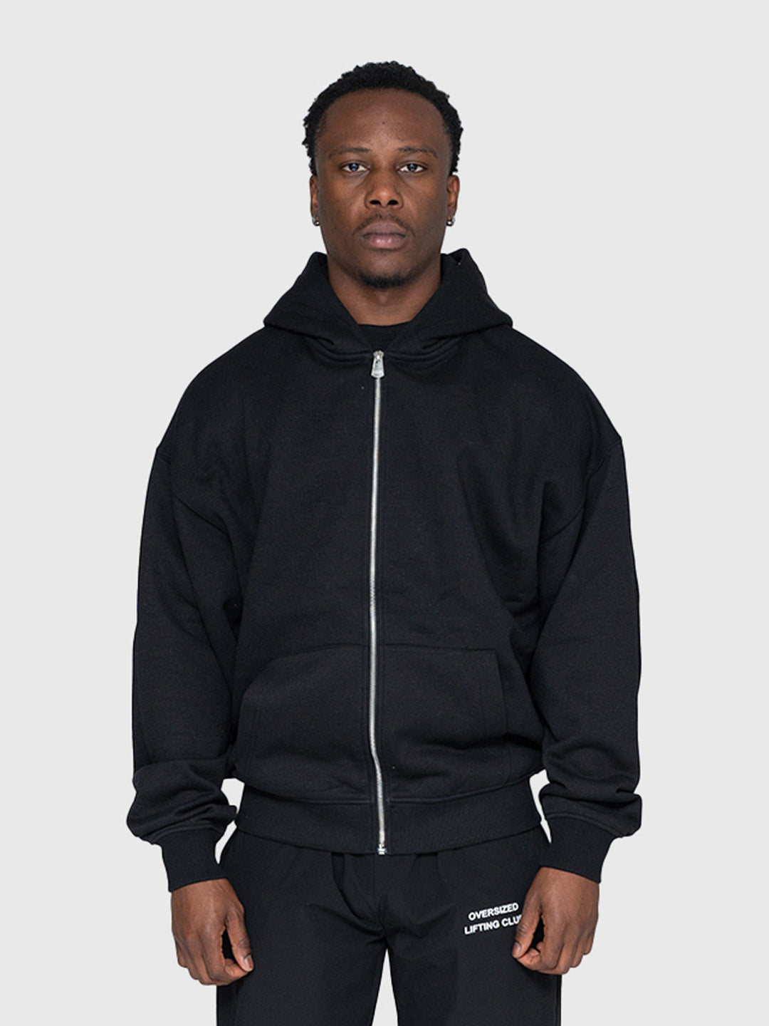 Confidence Zip Hoodie - Black/White
