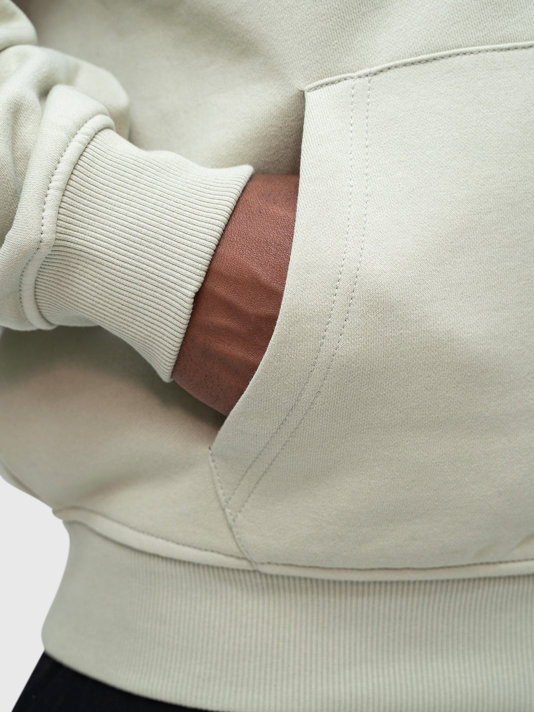Confidence Zip Hoodie - Sage/Warm Grey