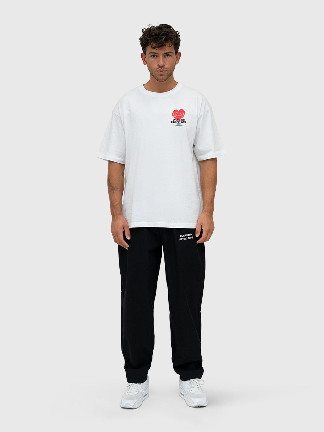 Valentine Graphic Box Tee - White/Black/Red