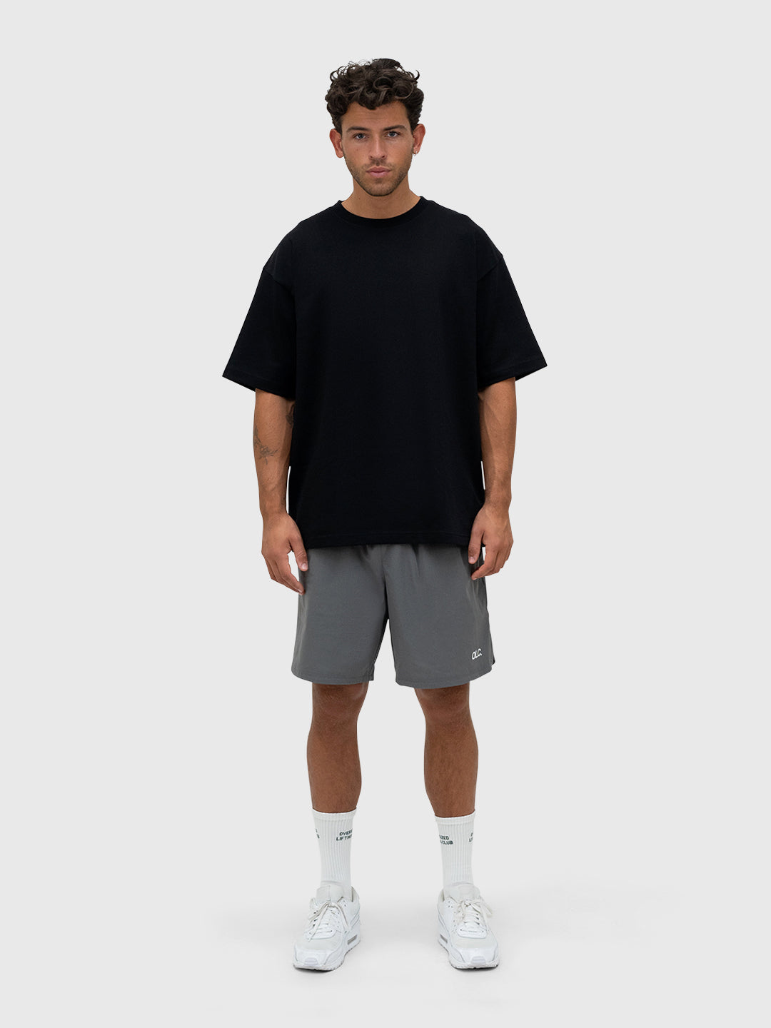Interlock Box Tee - Black/White