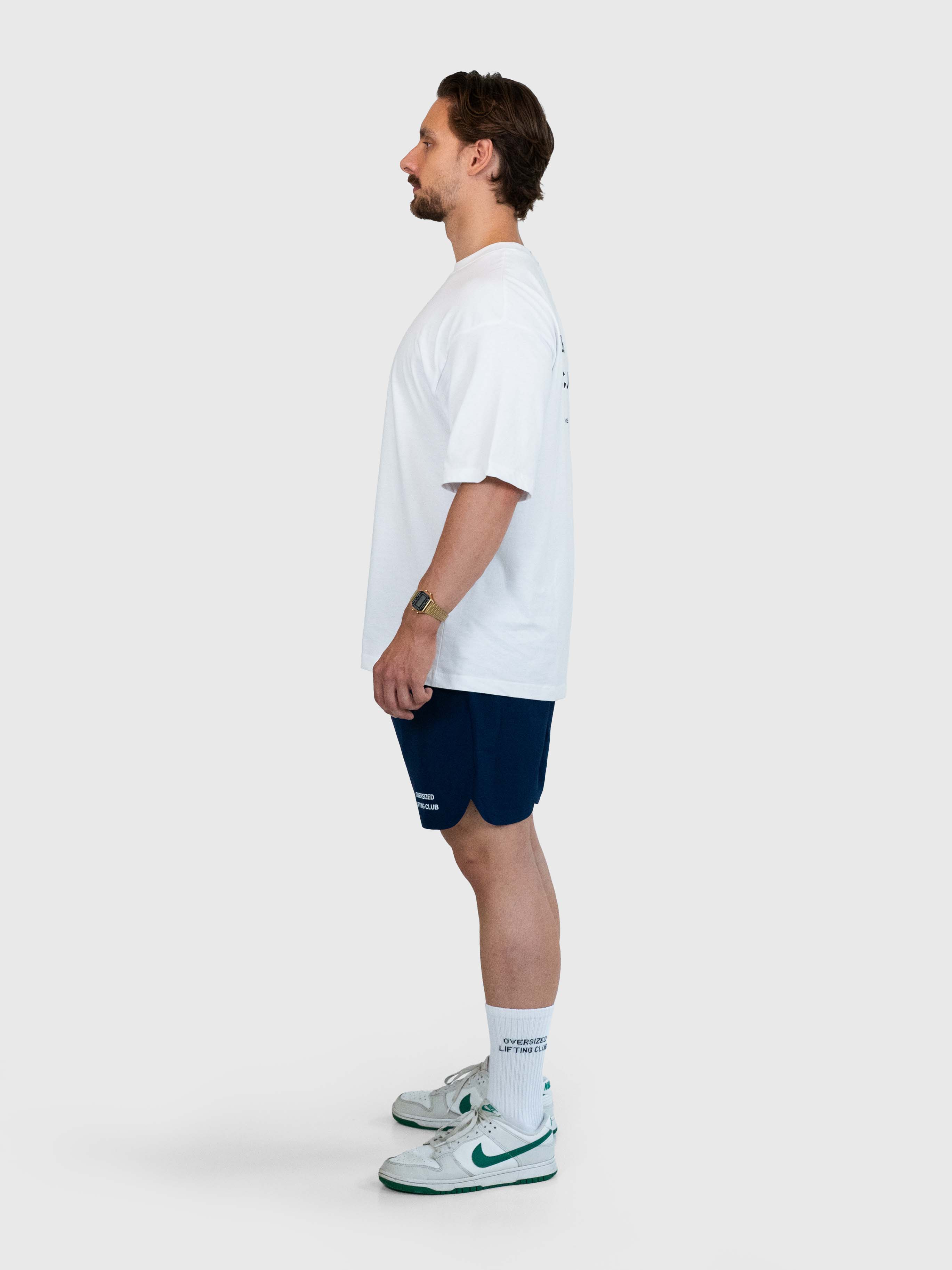 Confidence Tech Shorts - Navy Blue/White