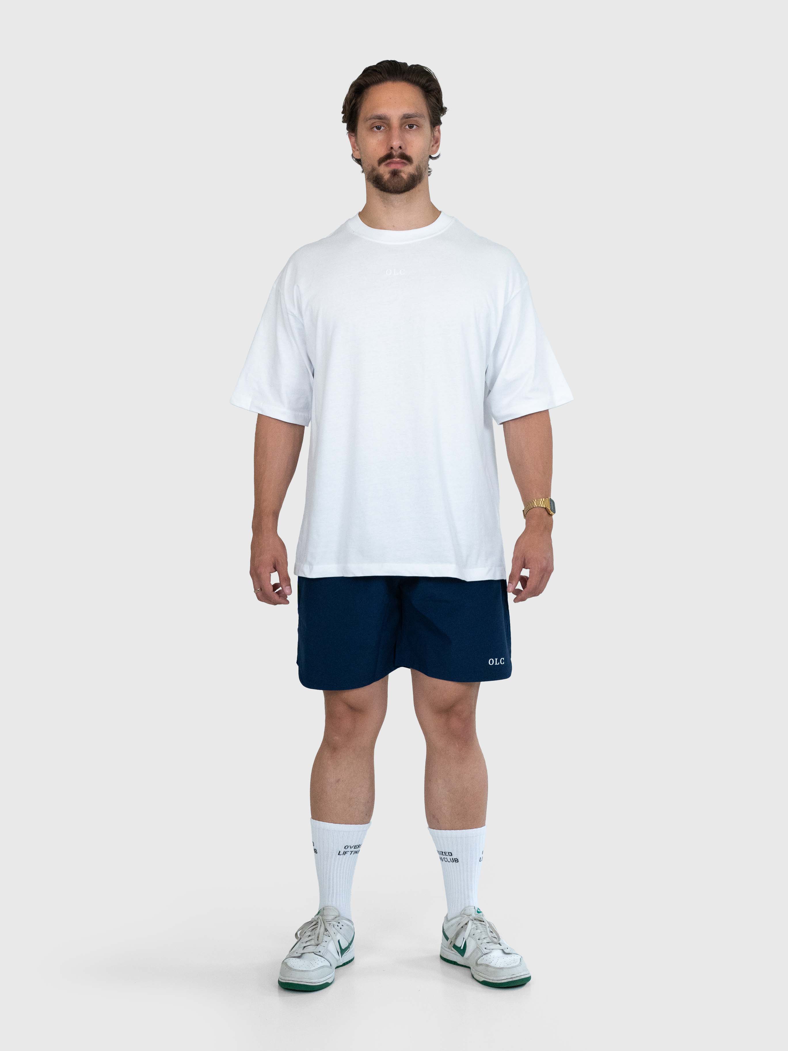 Essential Tech Shorts - Navy Blue/White