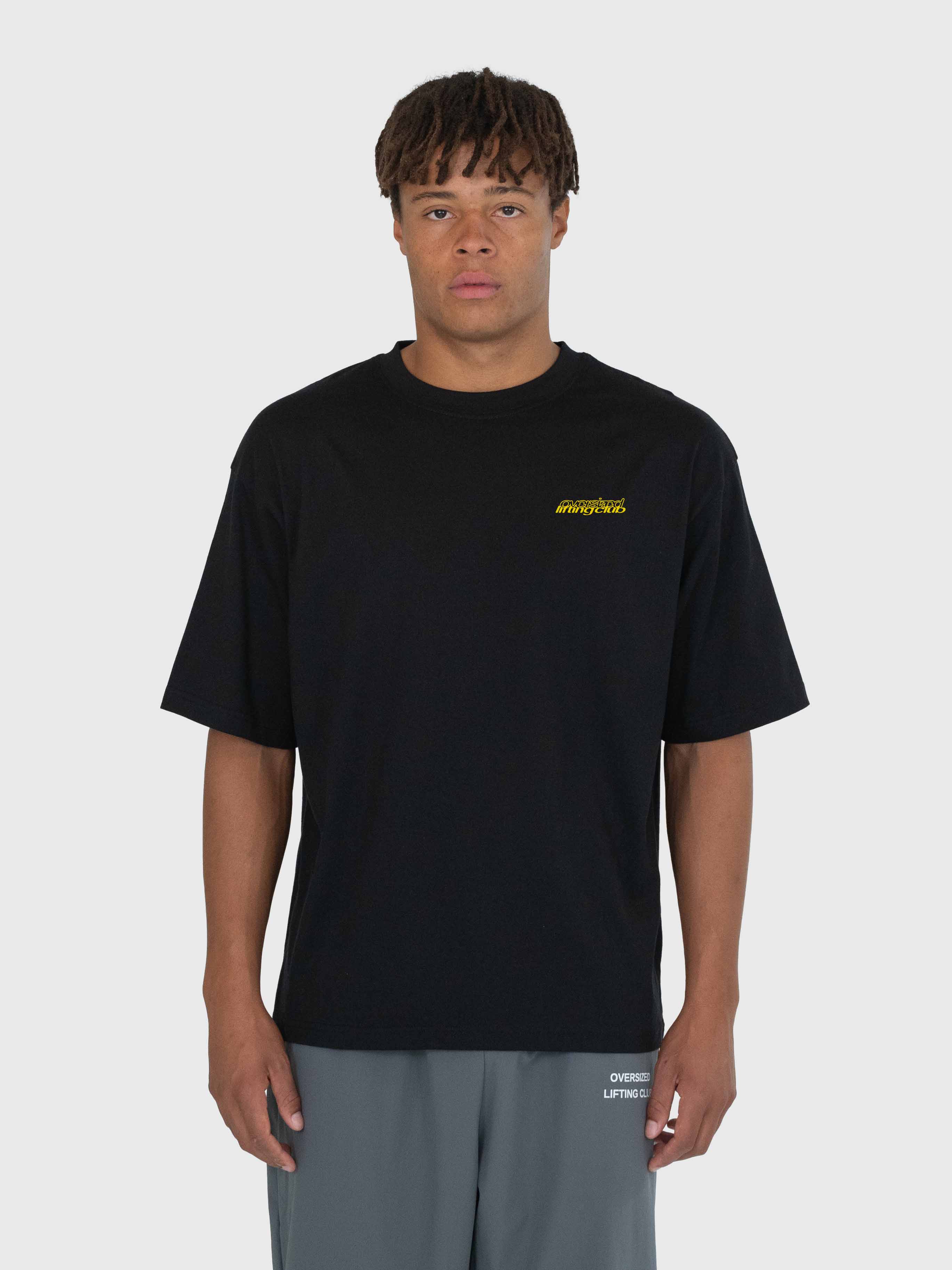 Commitment Box Tee - Black/Saffron Yellow