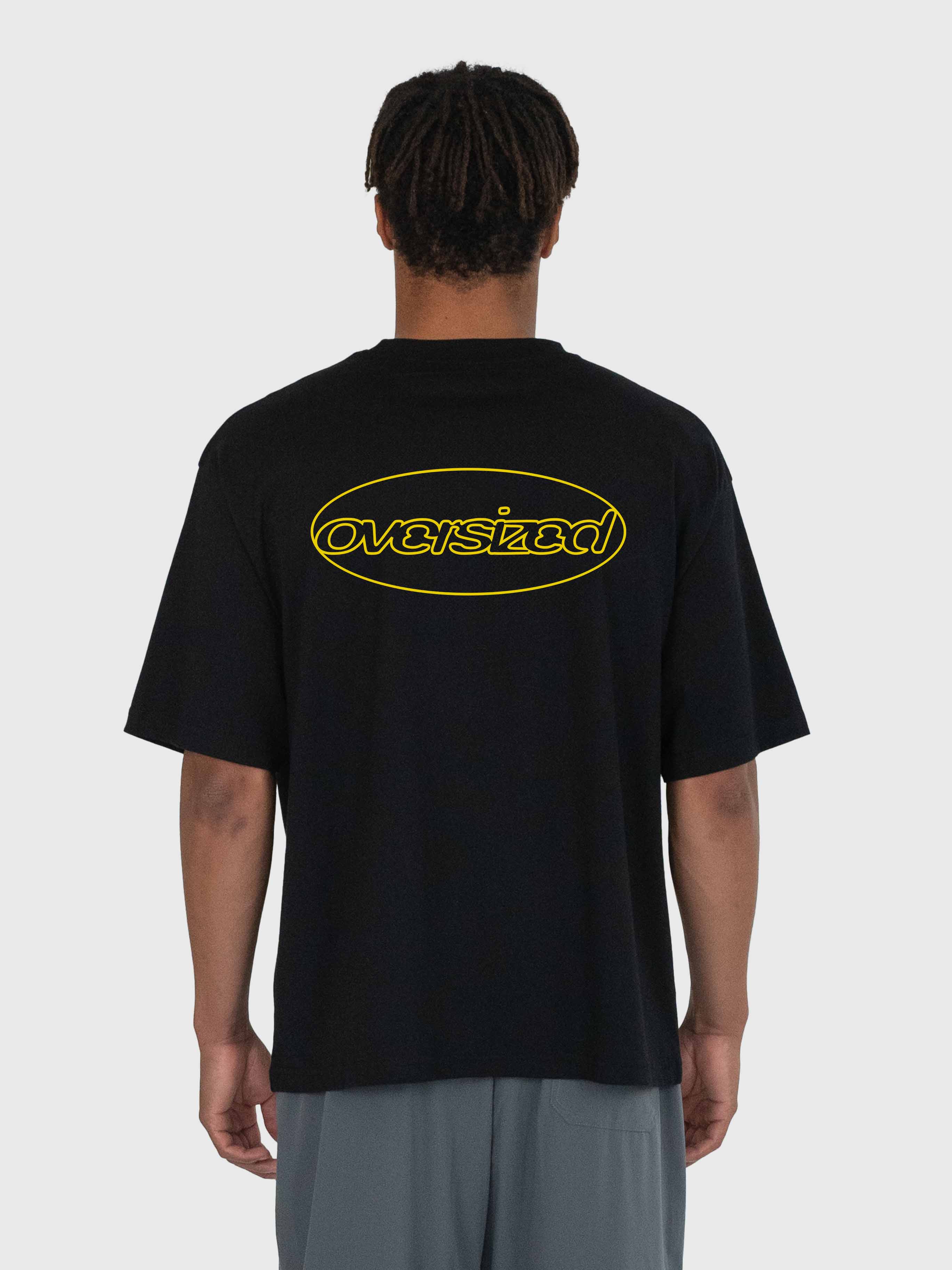 Commitment Box Tee - Black/Saffron Yellow