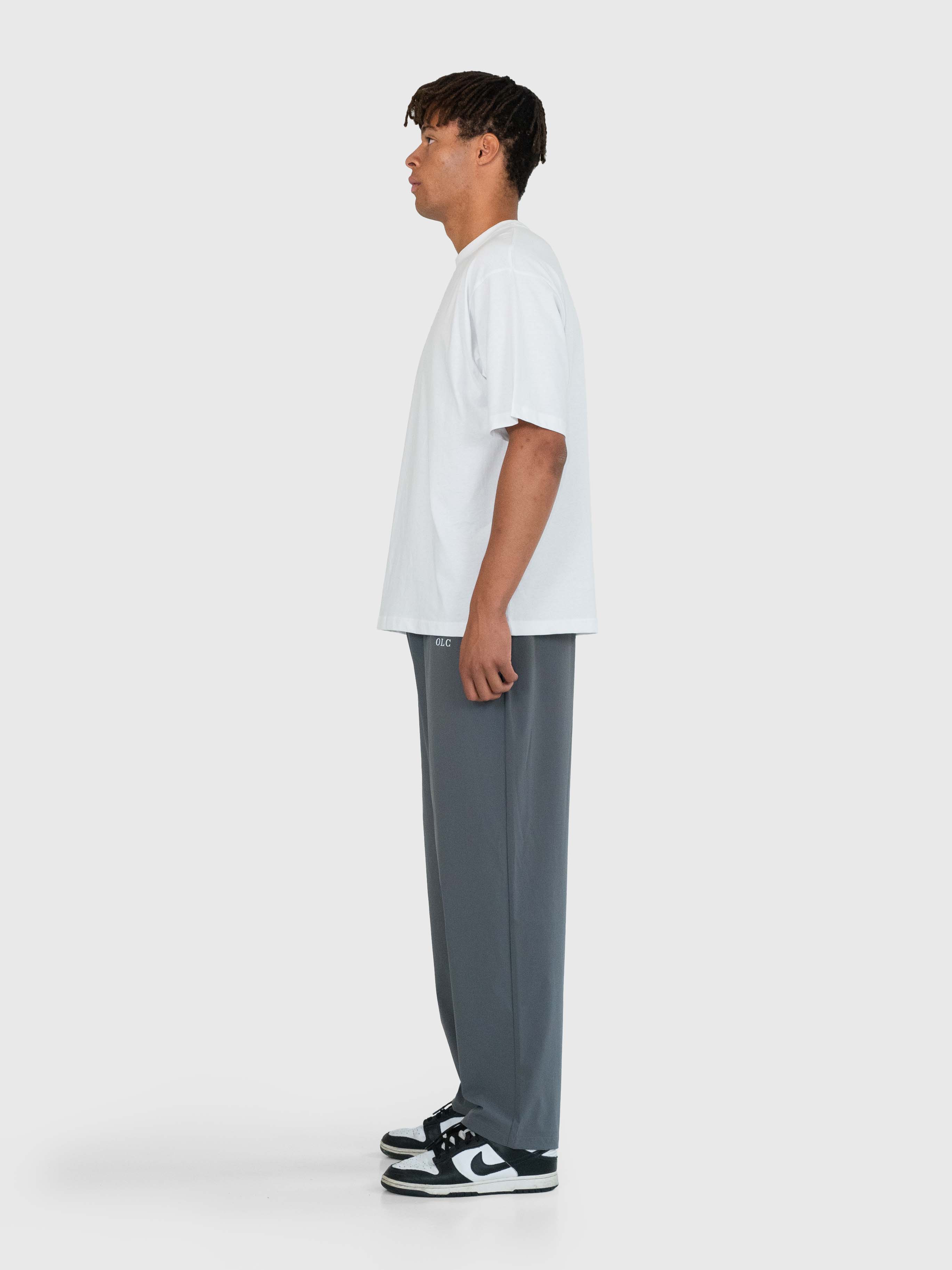 Essential Tech Pants - Charcoal Grey/White