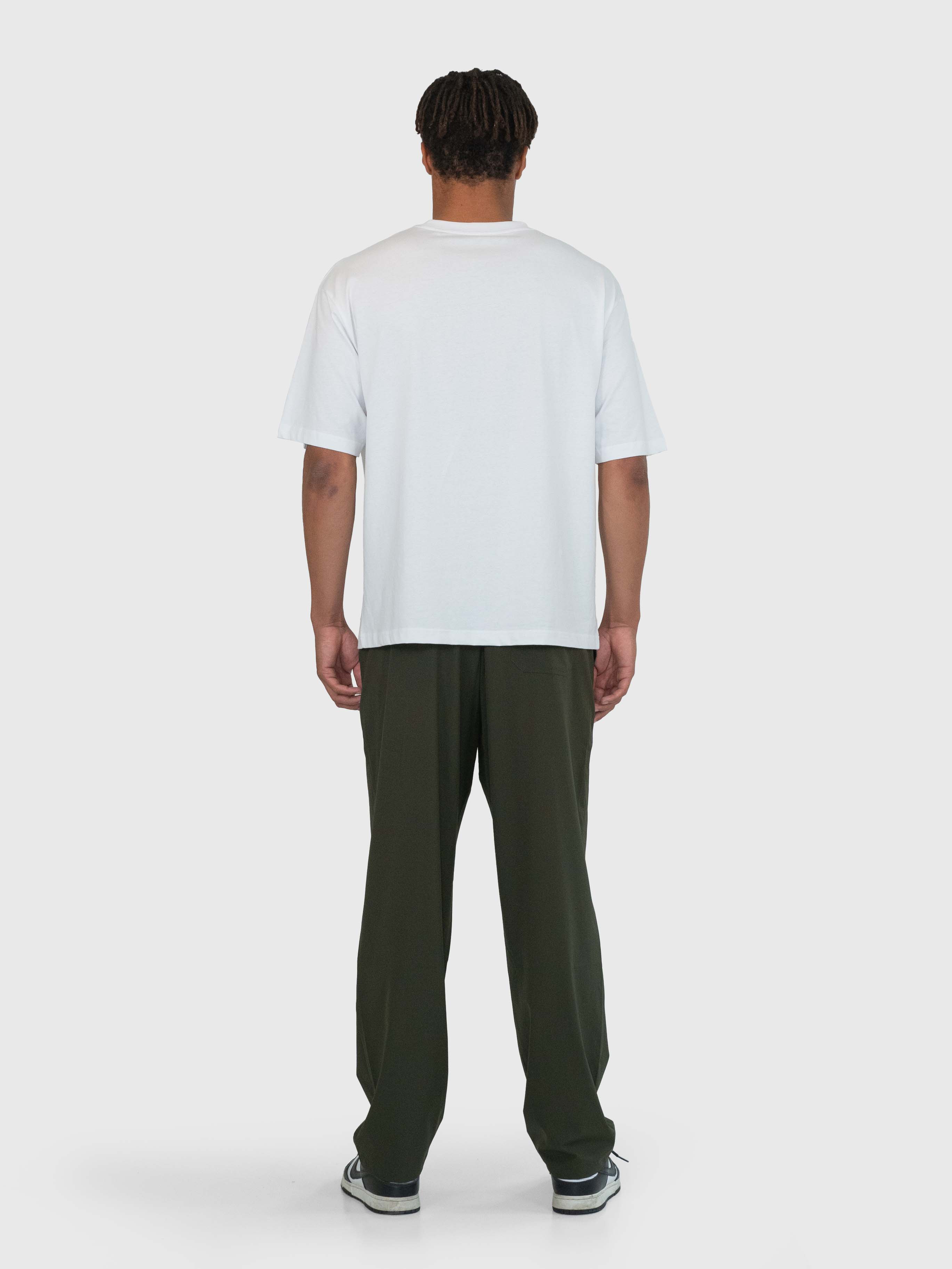 Essential Tech Pants - Khaki Green/White