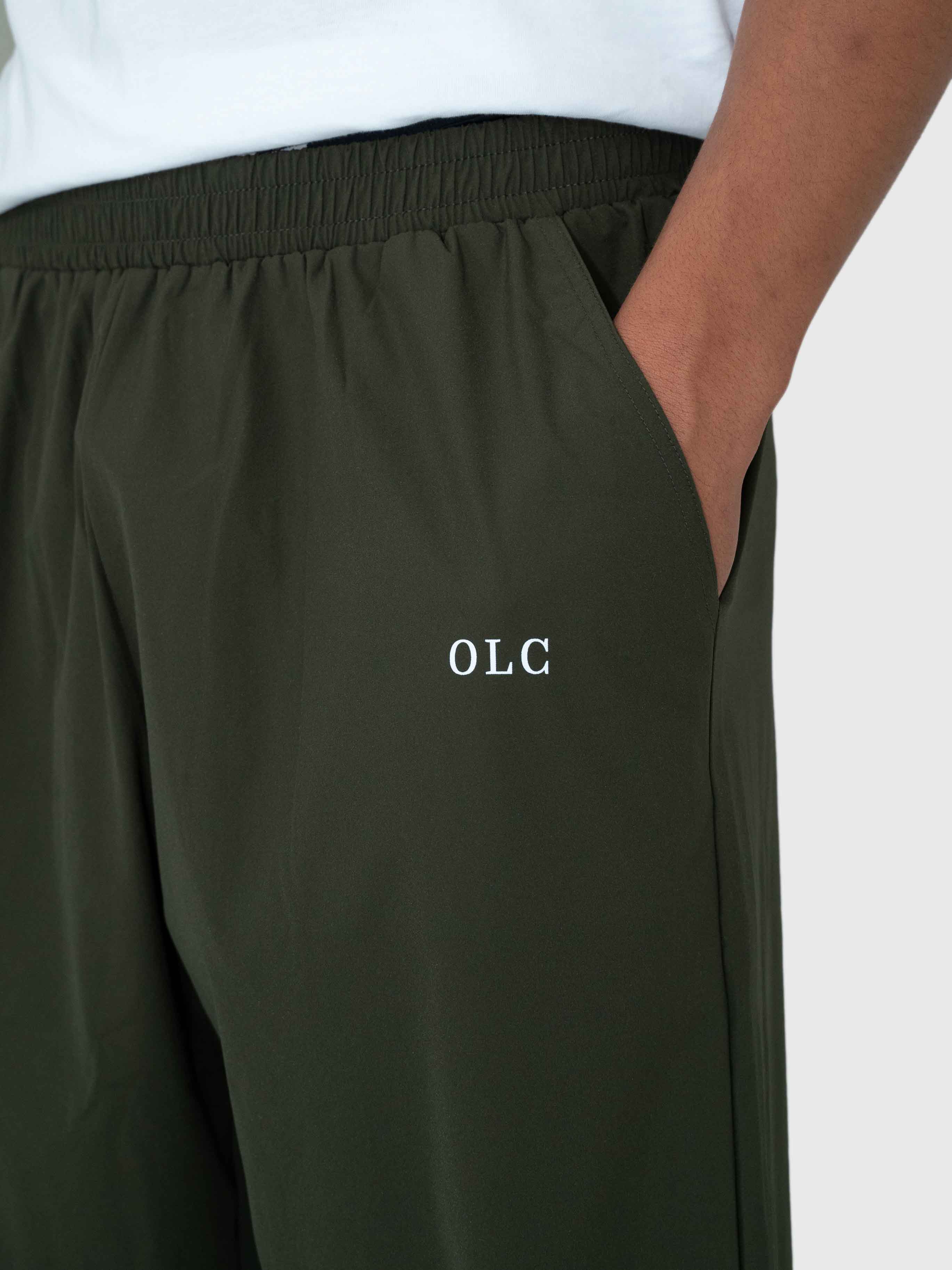 Essential Tech Pants - Khaki Green/White