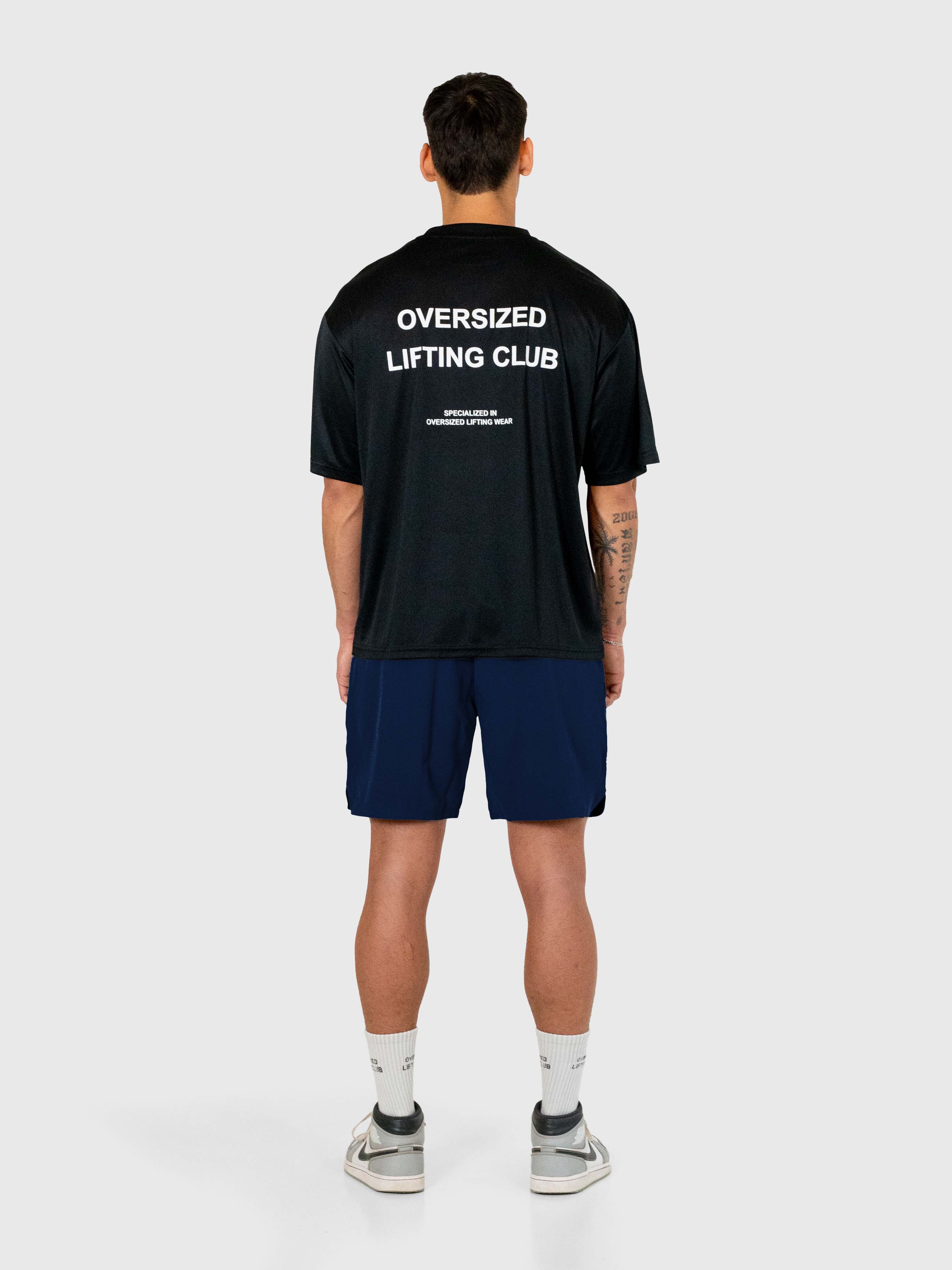 Essential Tech Shorts - Navy Blue/White