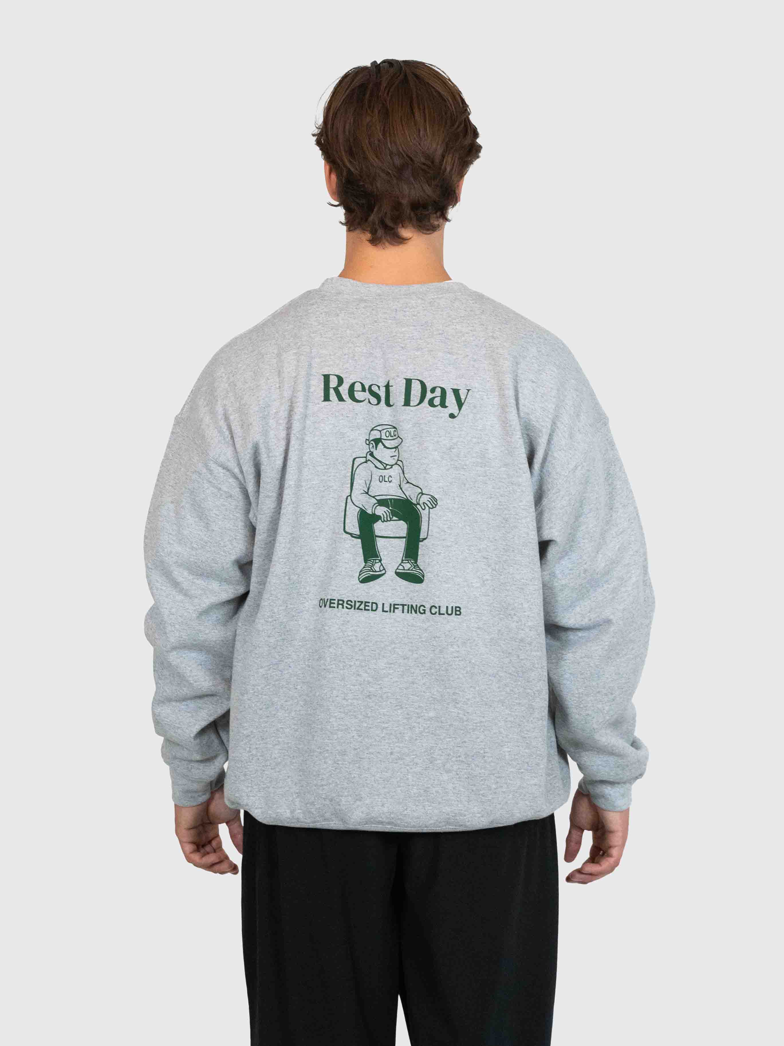 Chill Sweatshirt - Grey/Forrest Green