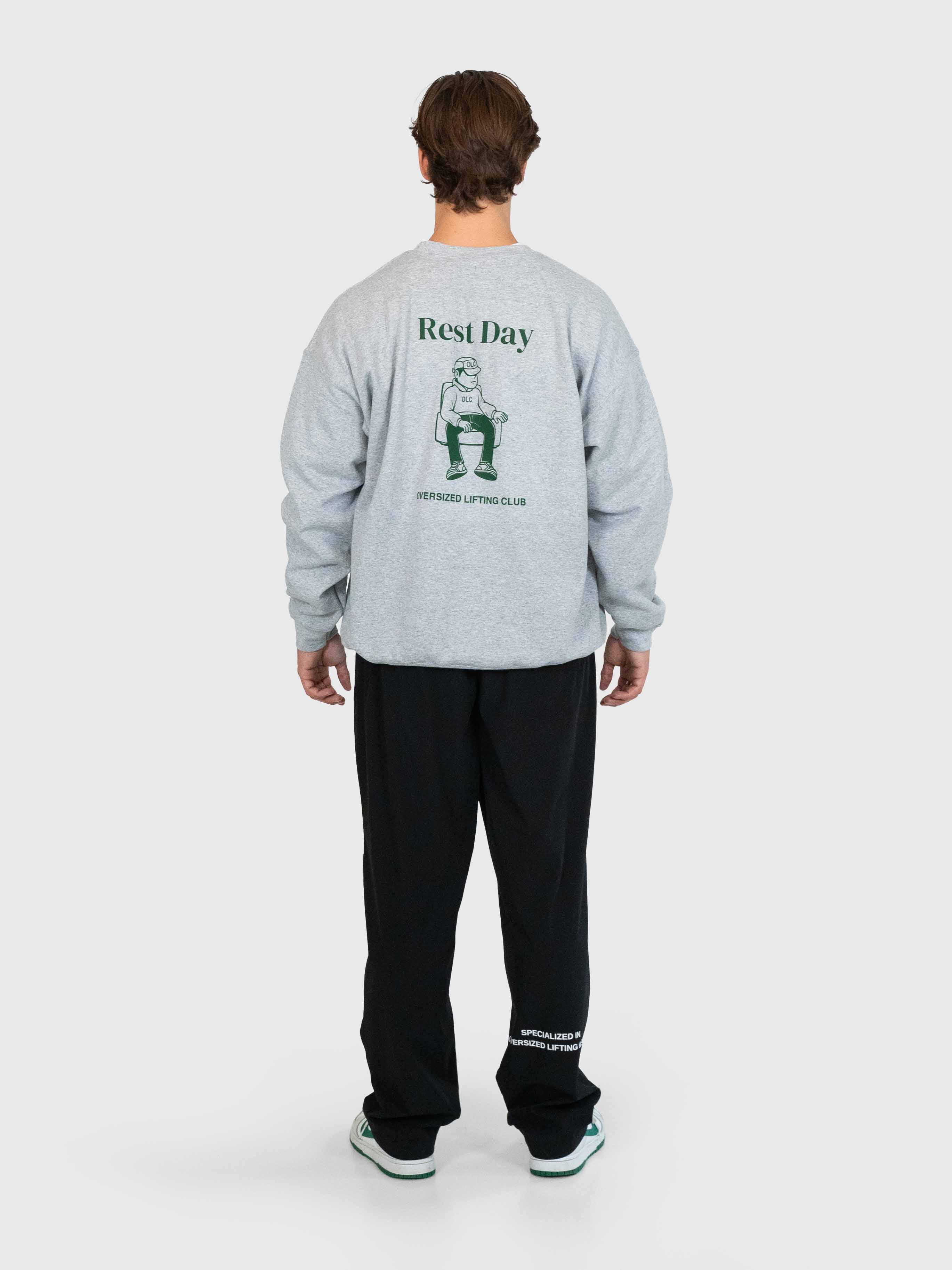 Chill Sweatshirt - Grey/Forrest Green