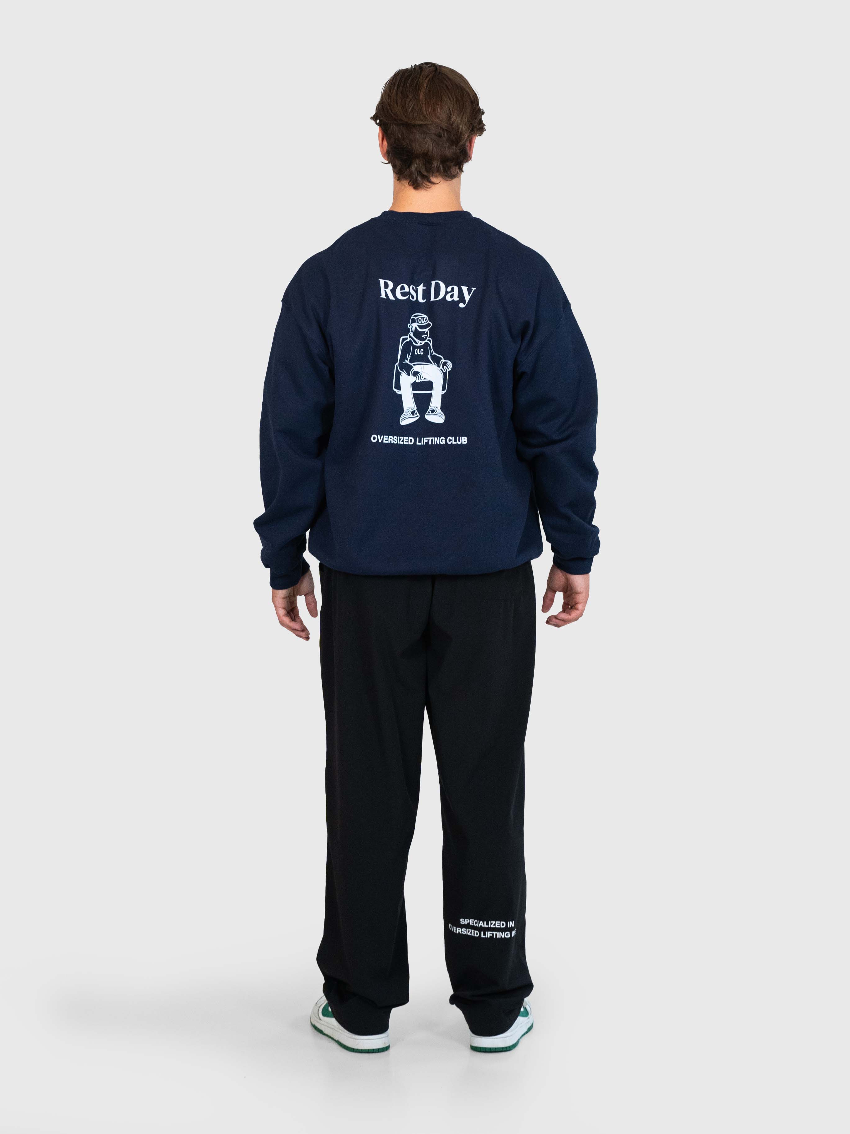 Chill Sweatshirt - Navy Blue/White