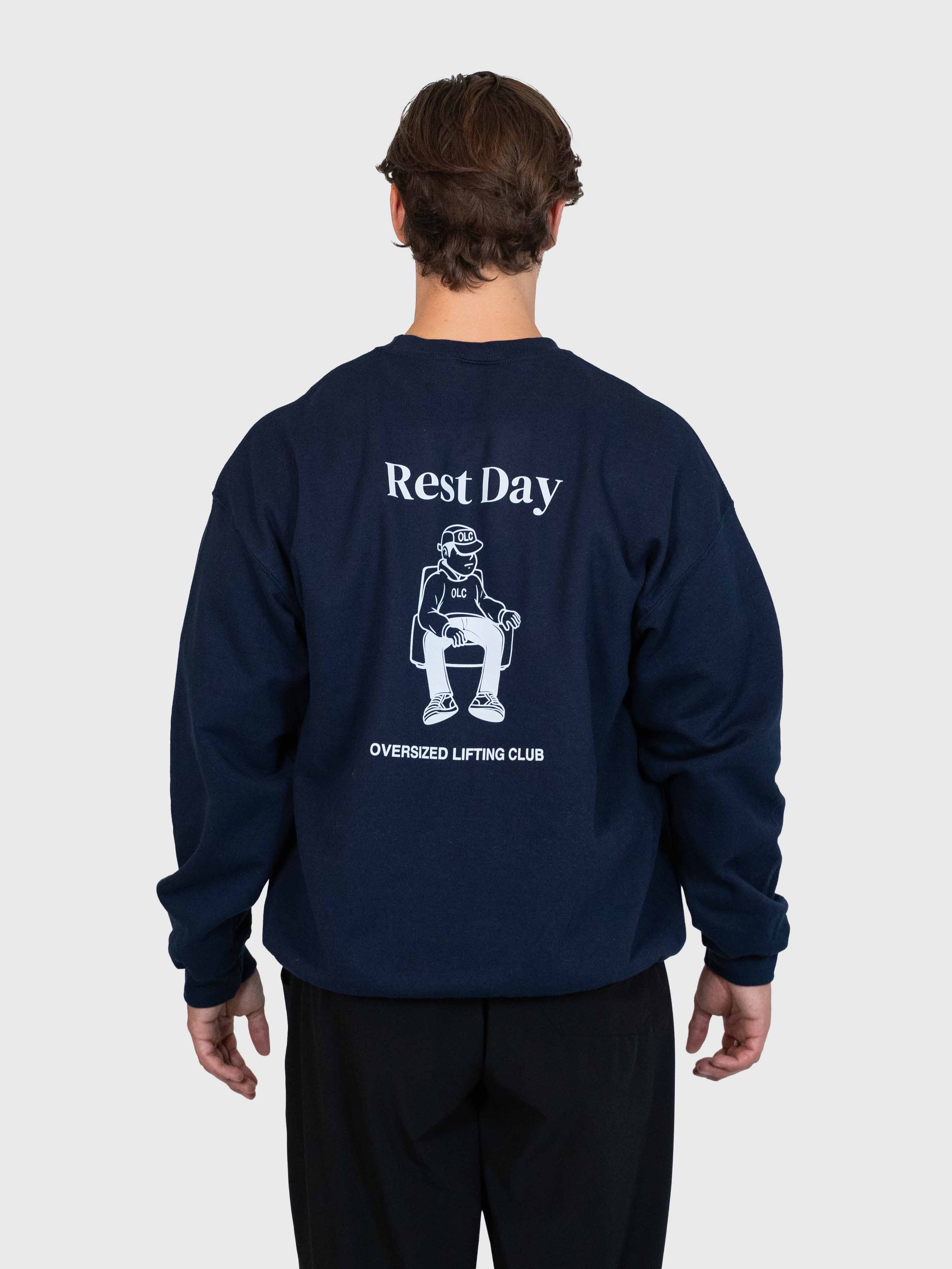 Chill Sweatshirt - Navy Blue/White