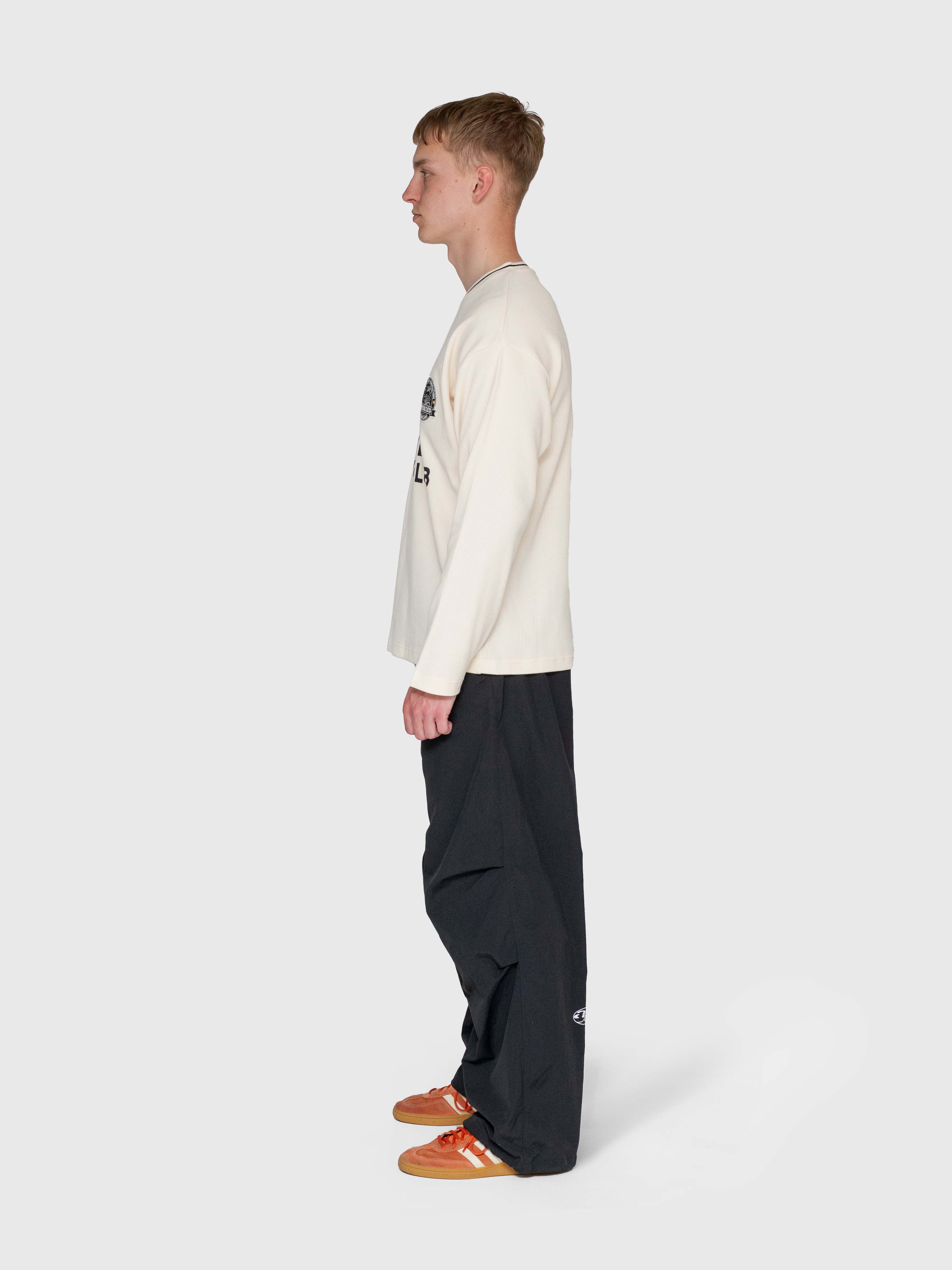 Waffle Football Long Sleeve – White