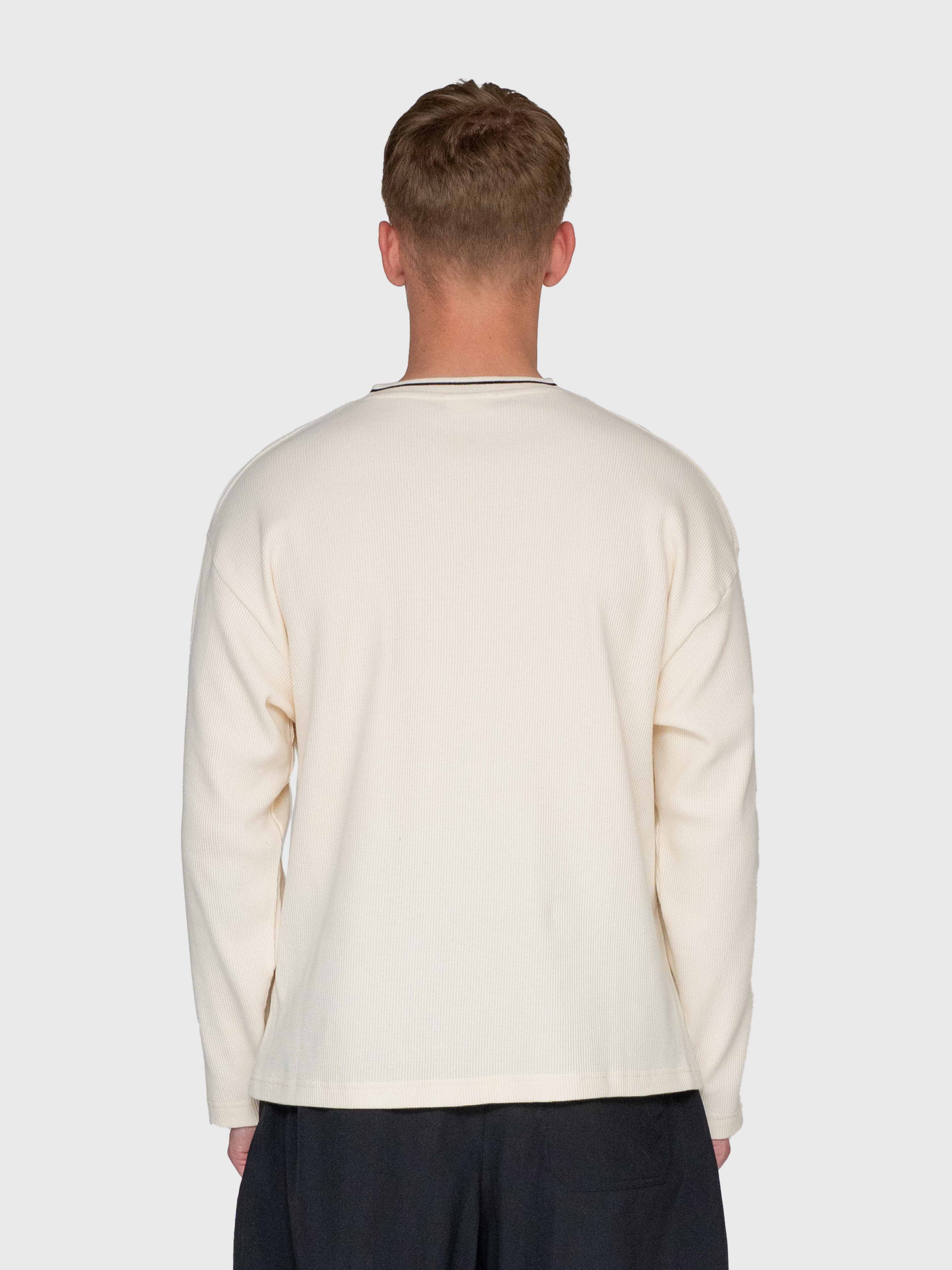 Waffle Football Long Sleeve – White