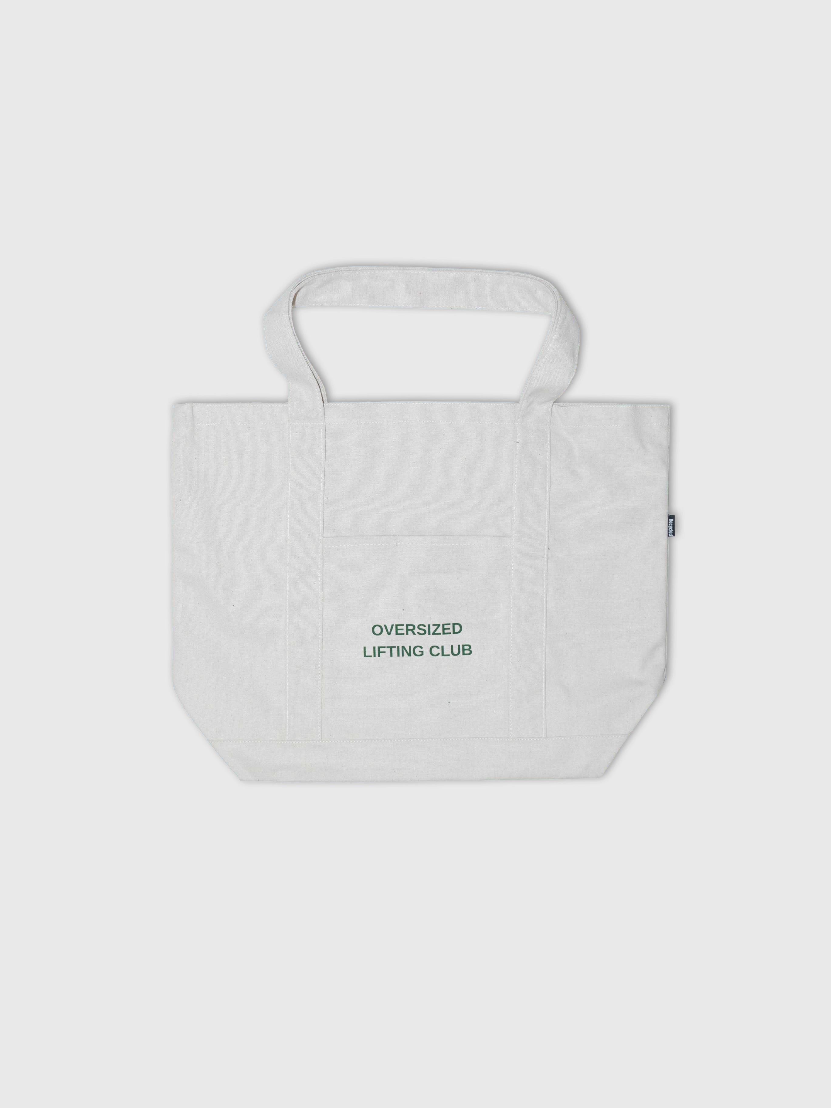 Tote Bag - Cream/Forrest Green