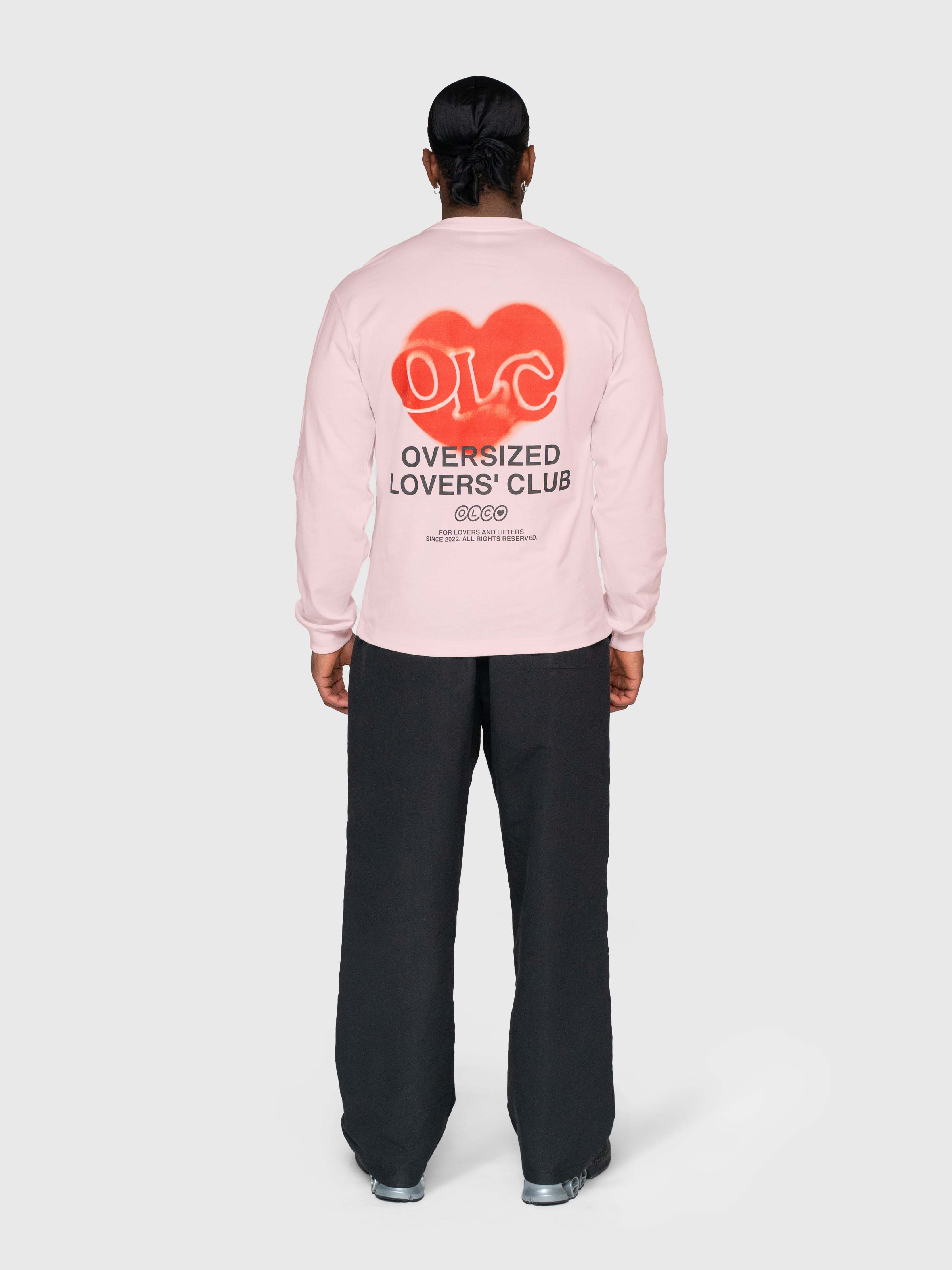 Valentine Graphic Long Sleeve - Pink/Black/Red