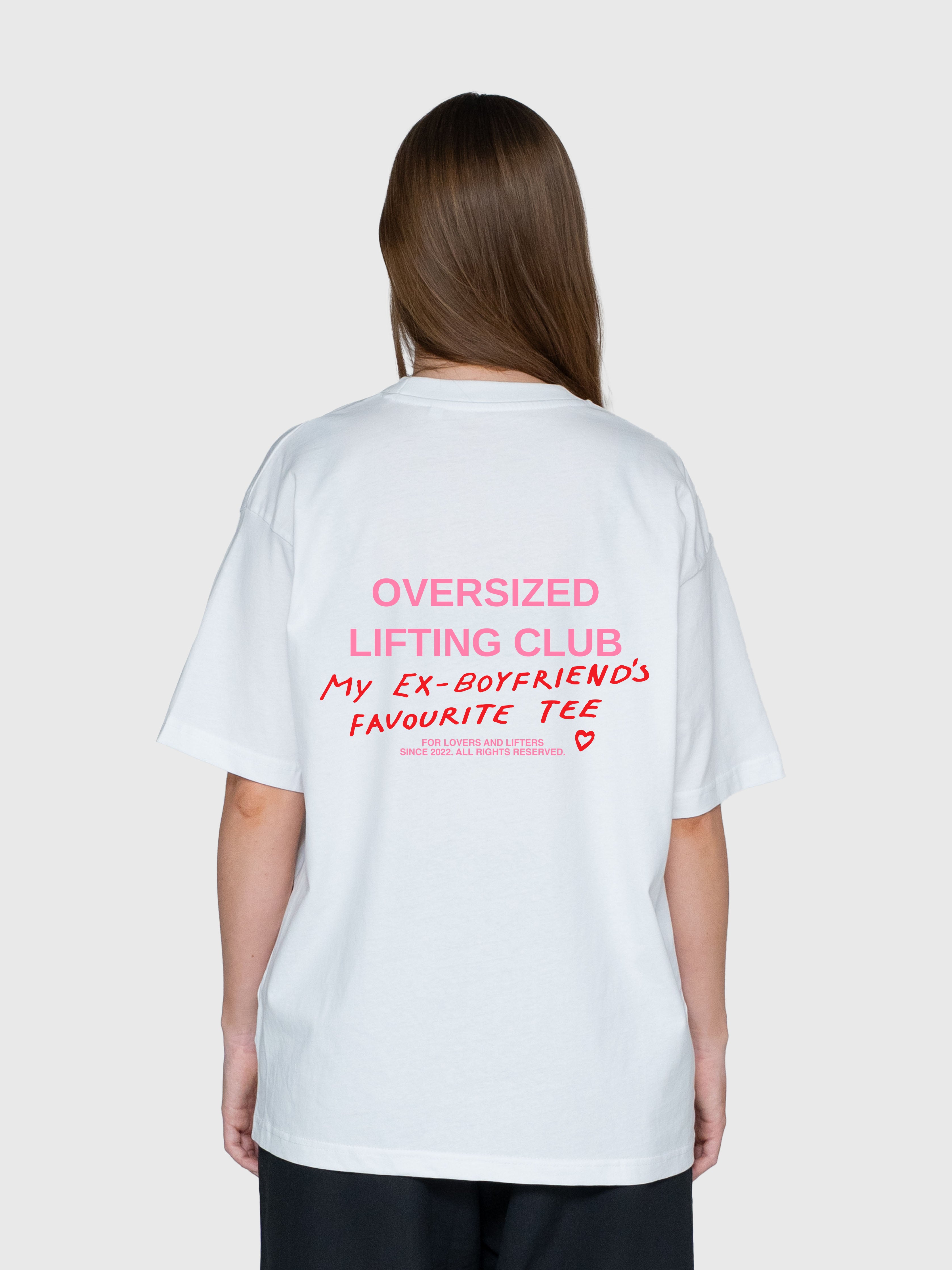 Ex's Box Tee - White/Pink