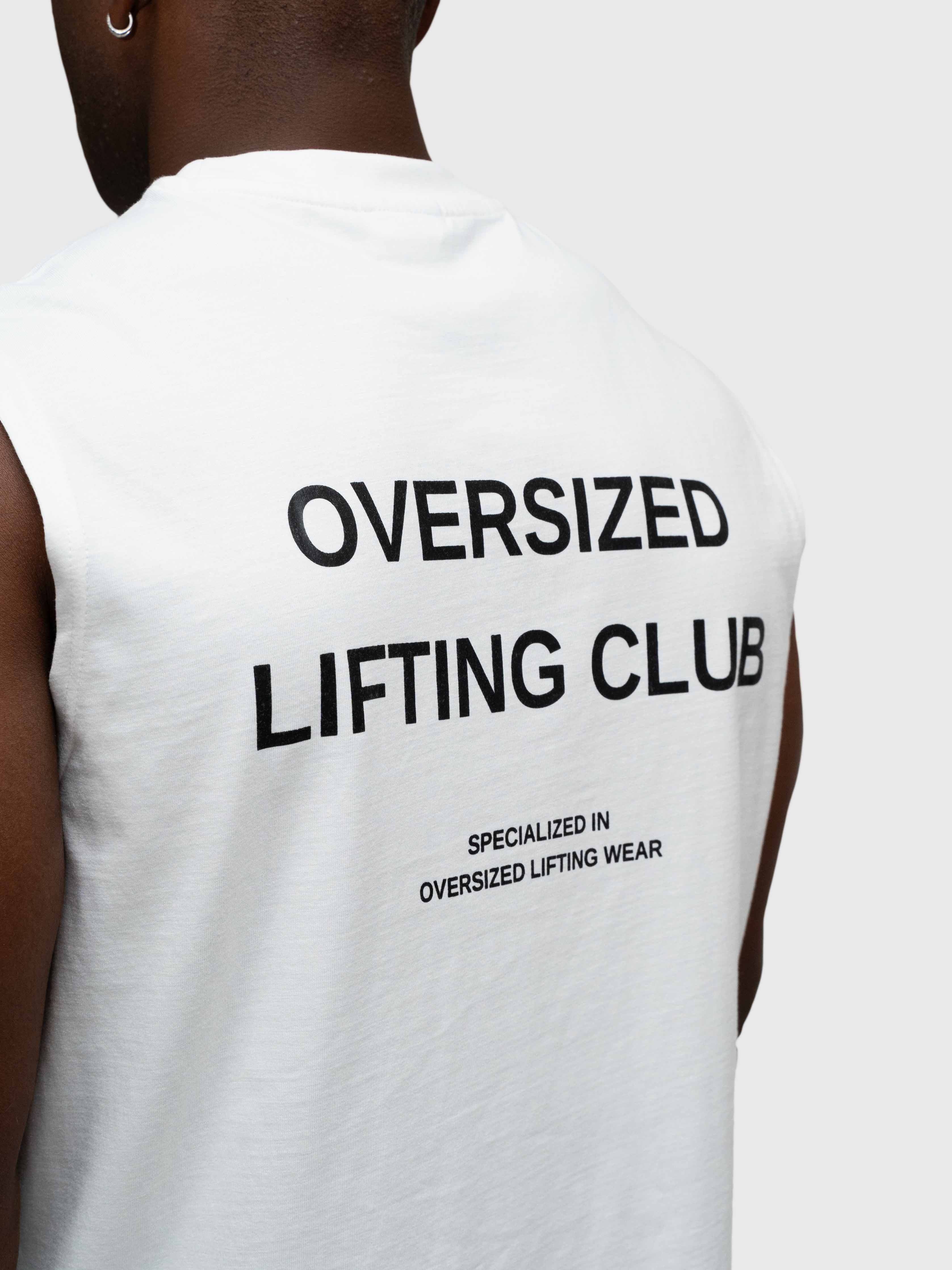Heavyweight Cut Off Tee - White/Black