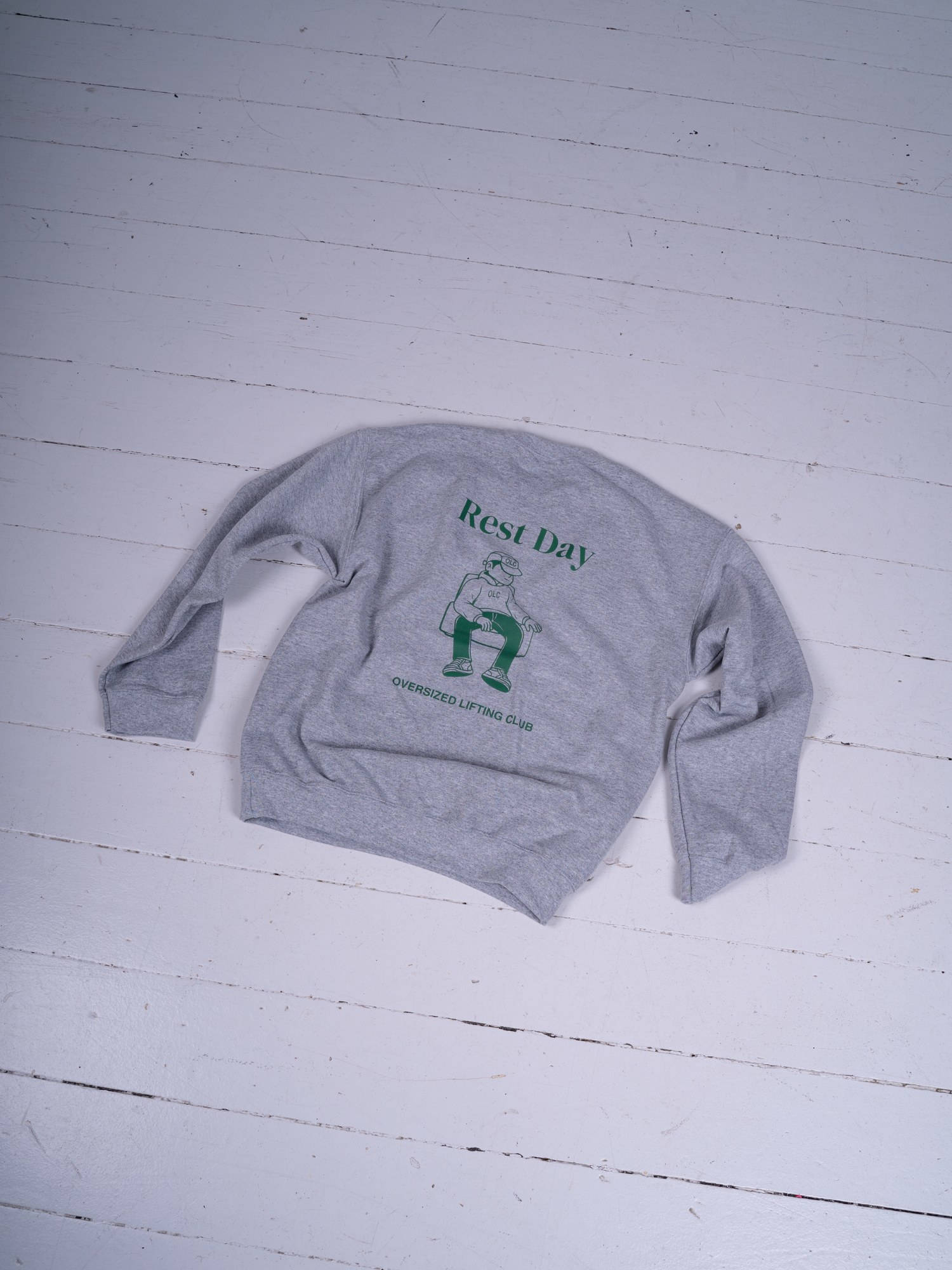 Chill Sweatshirt - Grey/Forrest Green