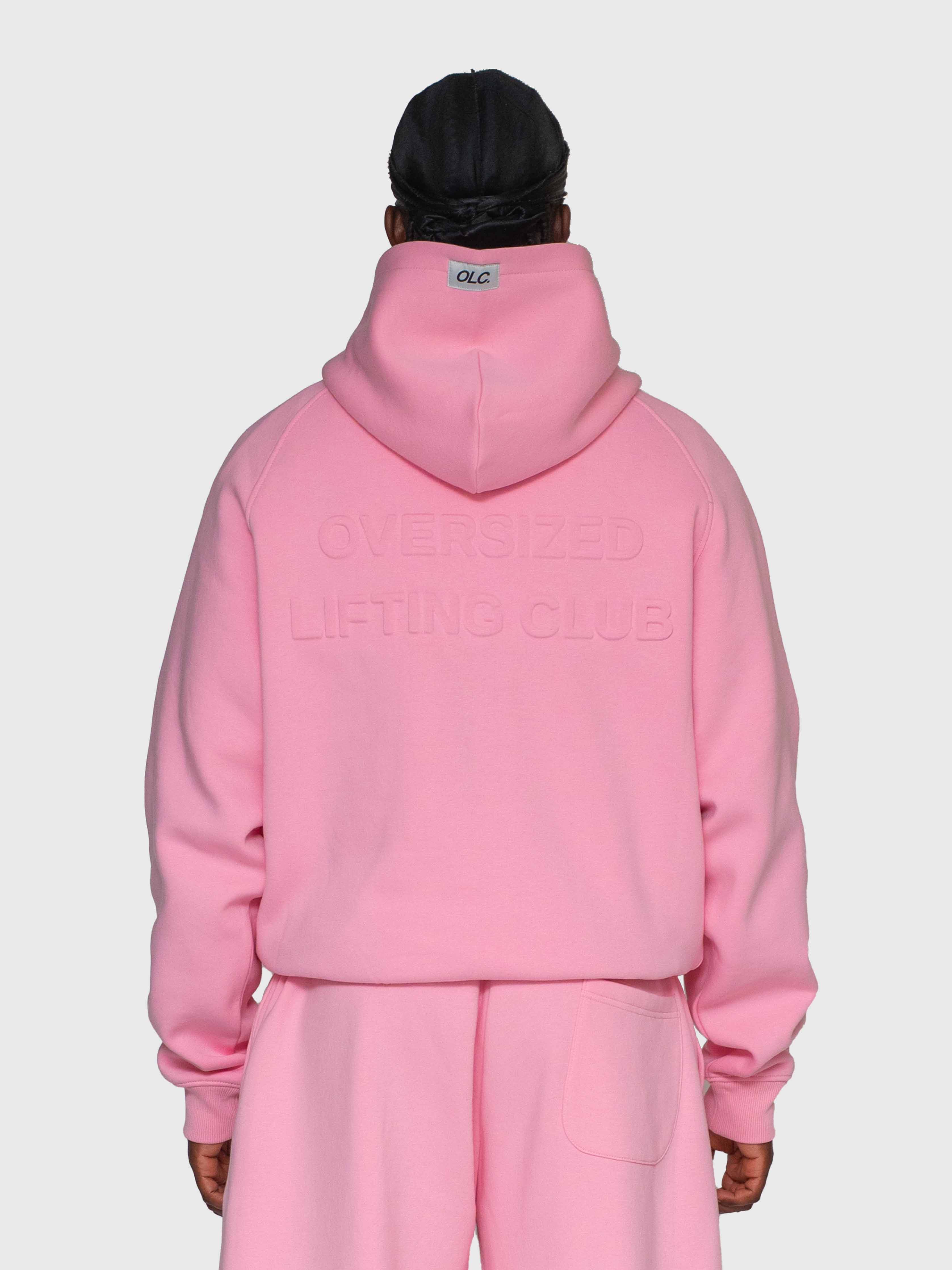 Cloud Raglan Hoodie - Pink