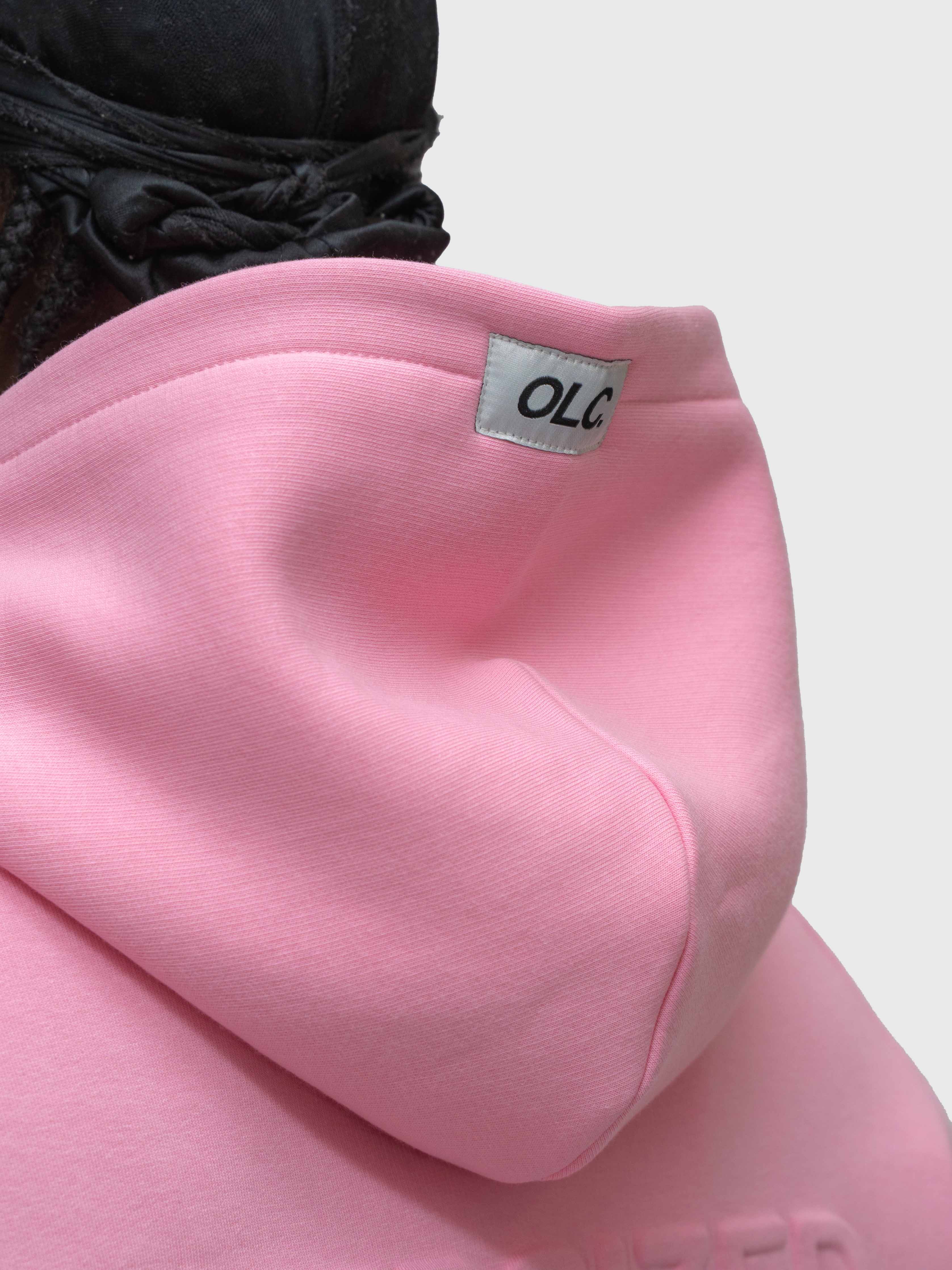 Cloud Raglan Hoodie - Pink